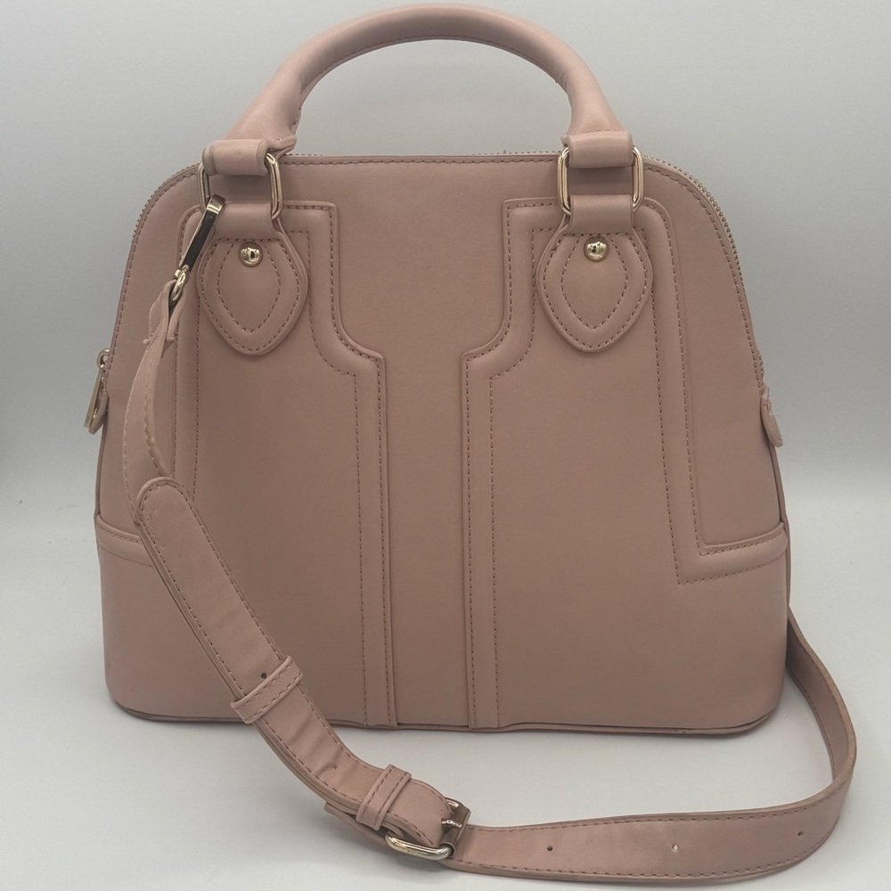 Sole Society Marcy Pink Blush Handbag Shoulder Bag Satchel with Gold Hardware